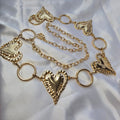Ceinture chaine coeurs