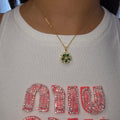 Collier Anti-Stress Fleur Royale Emeraude