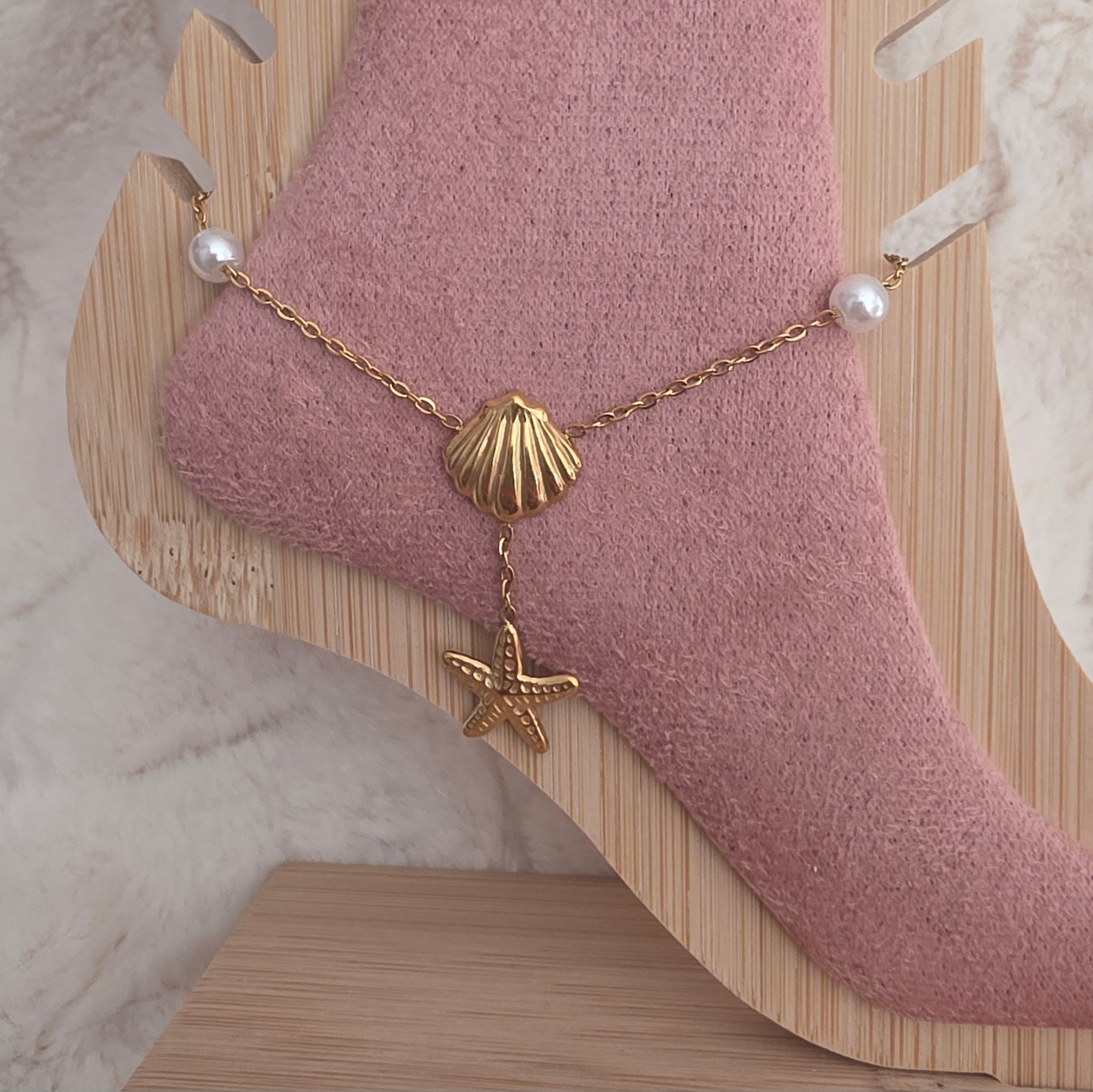 ✨Bracelet de cheville Perle