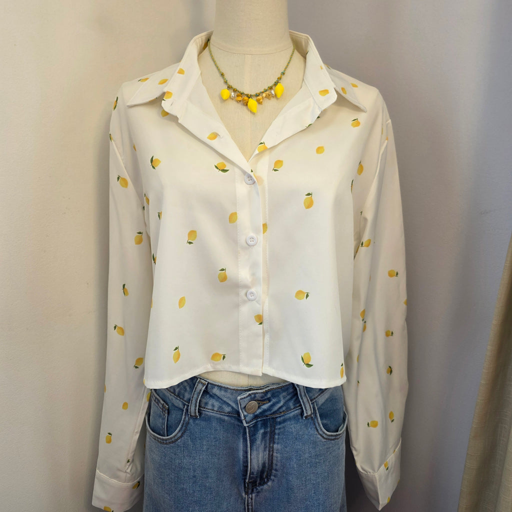 Chemise Citron - Dos noué