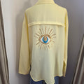 Chemise fluide oeil protecteur - Jaune pastel