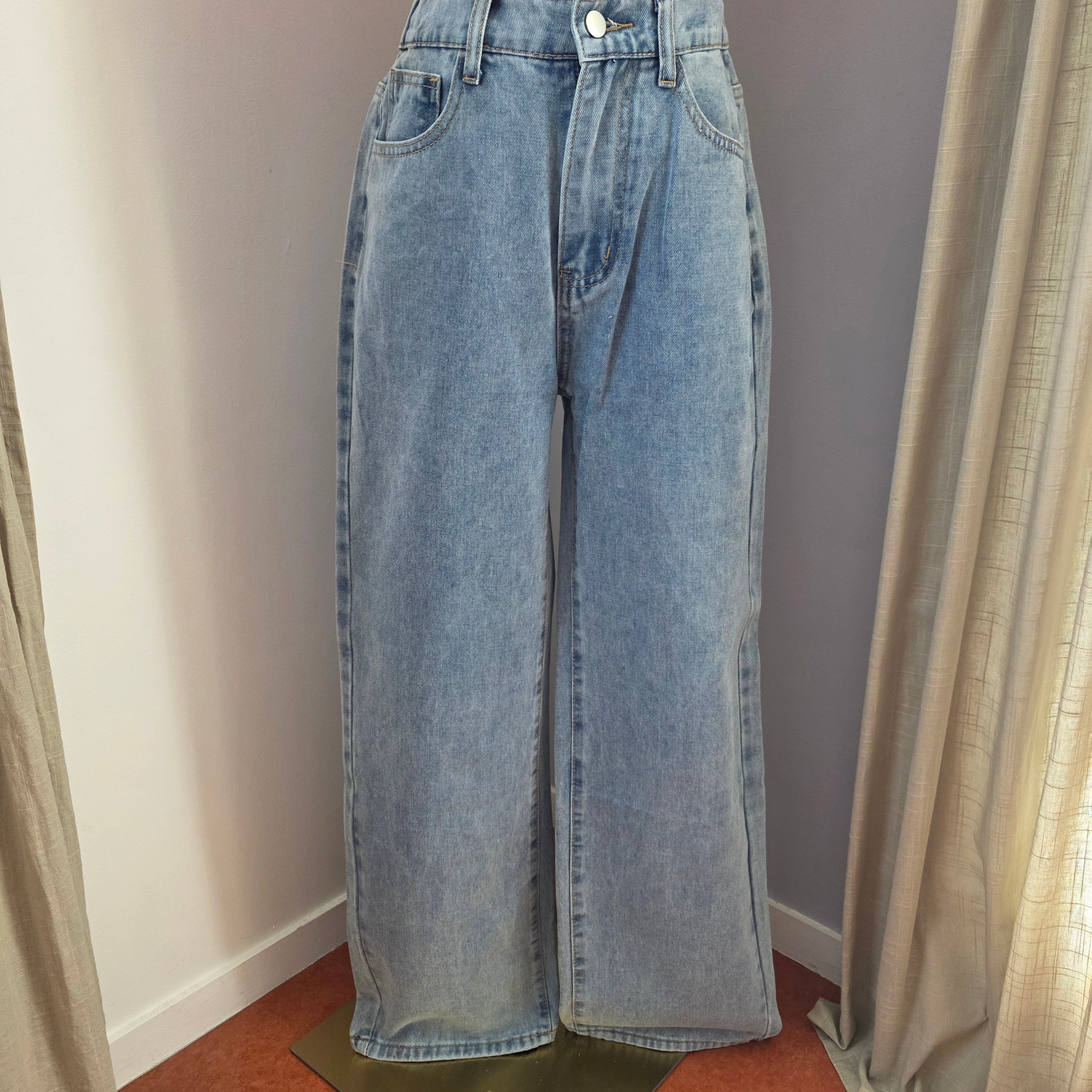 Jeans nœuds rosés