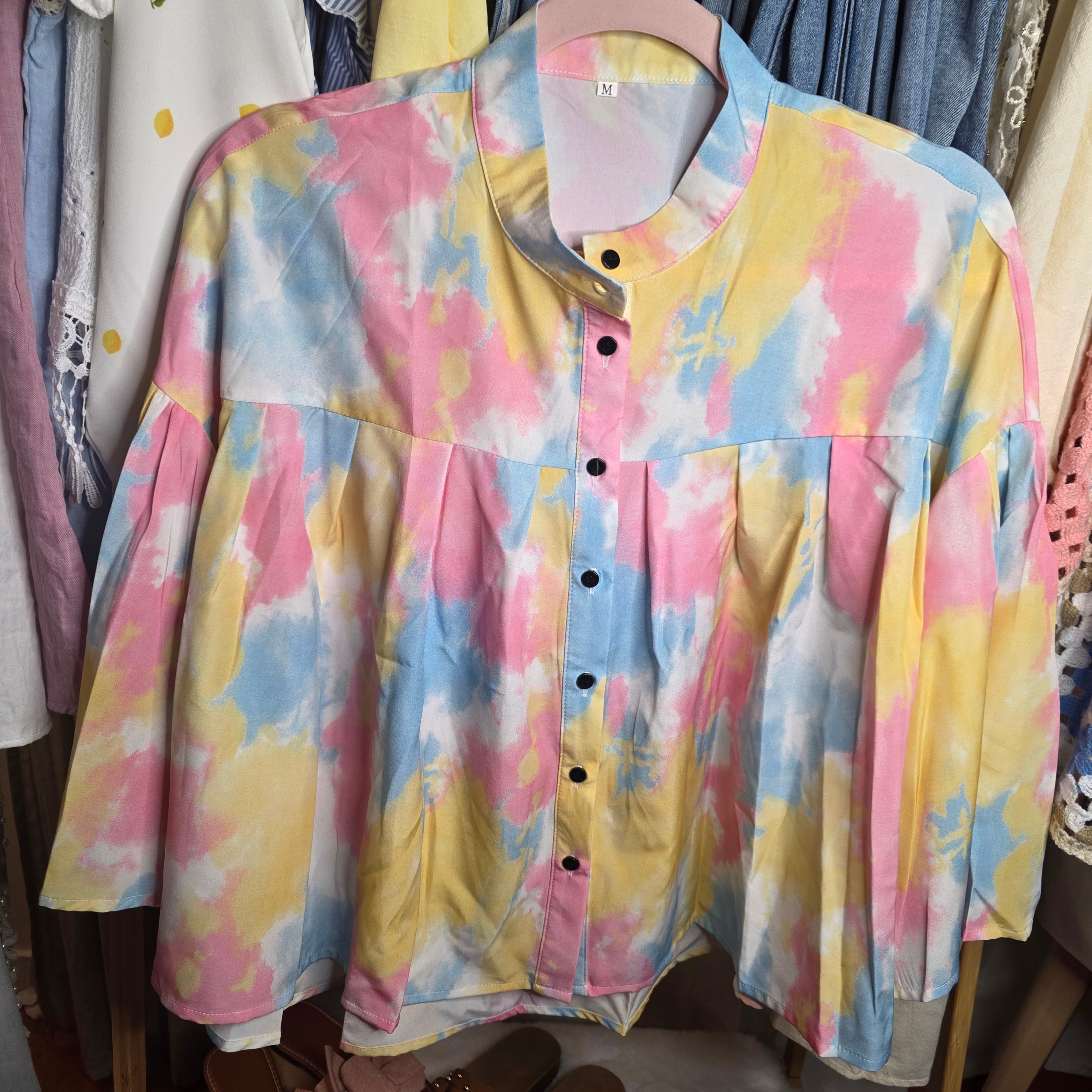 Chemise Pastel Tie & Dye - Coupe Fluide
