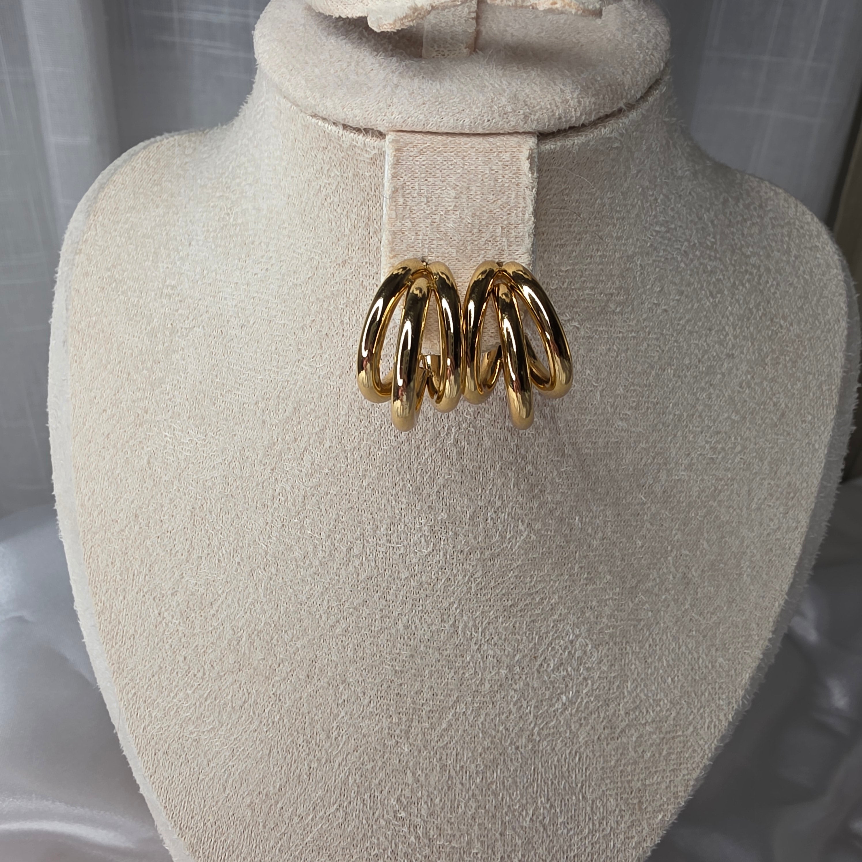 Boucles d'oreilles multi-anneaux Clara