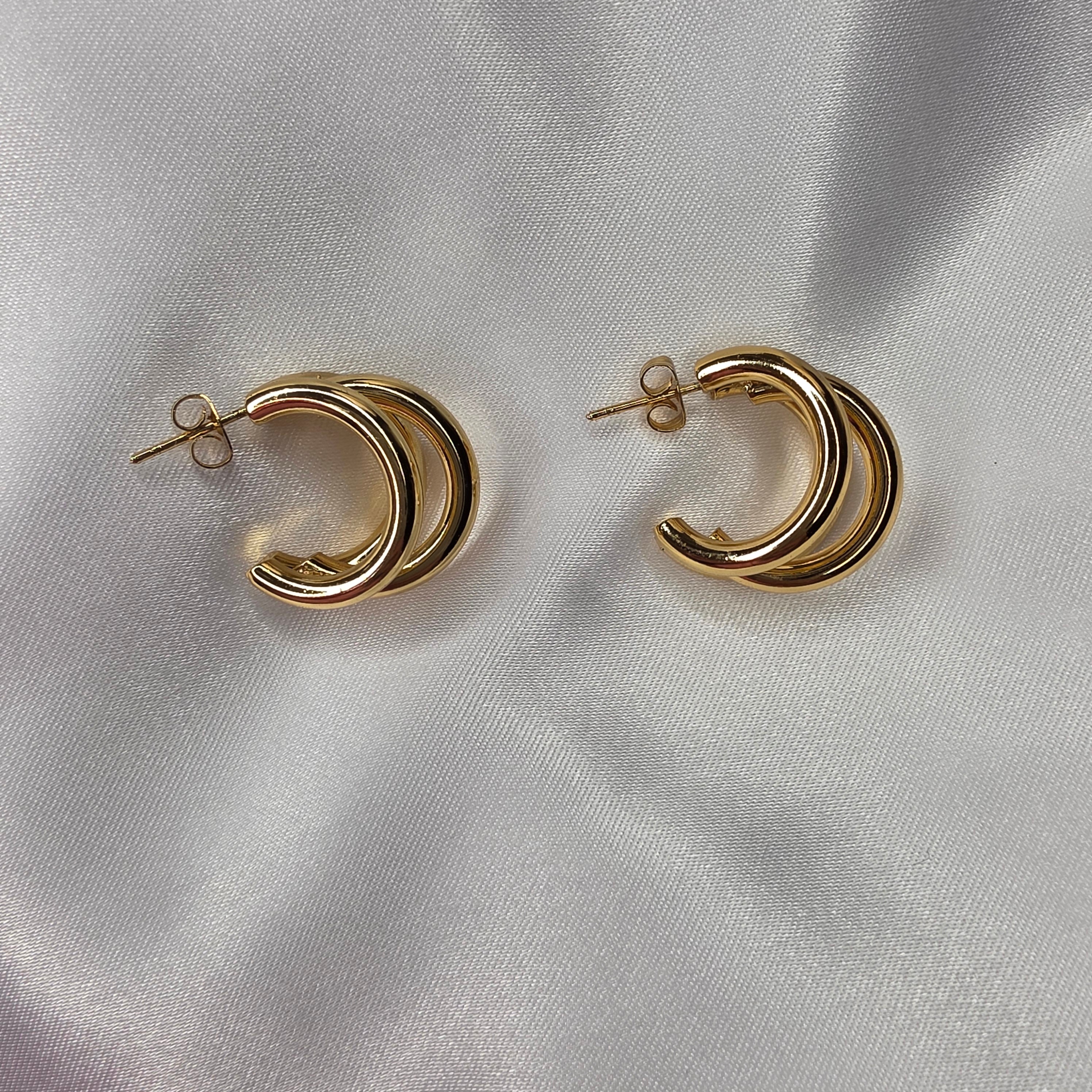 Boucles d'oreilles multi-anneaux Clara