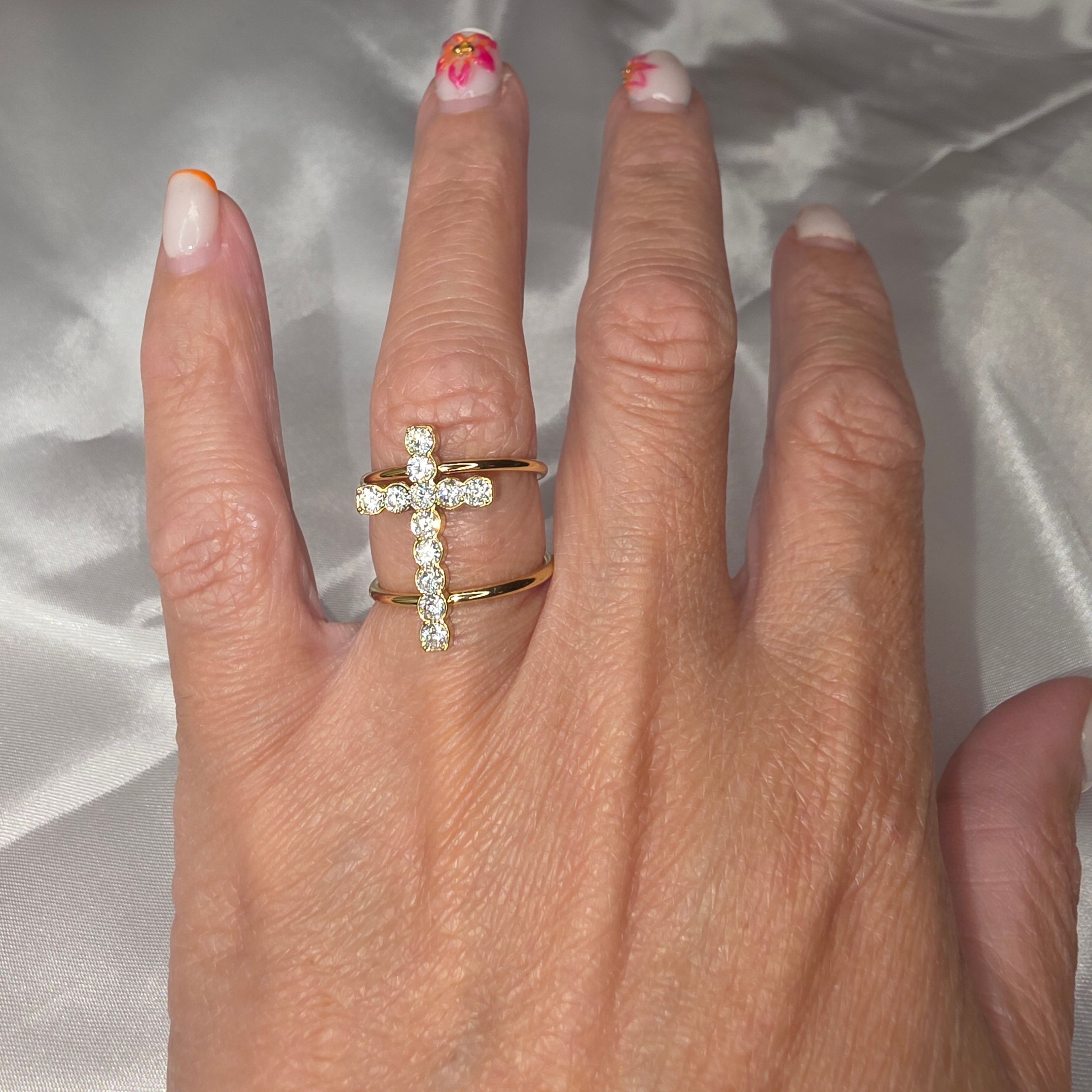 Bague croix Téa