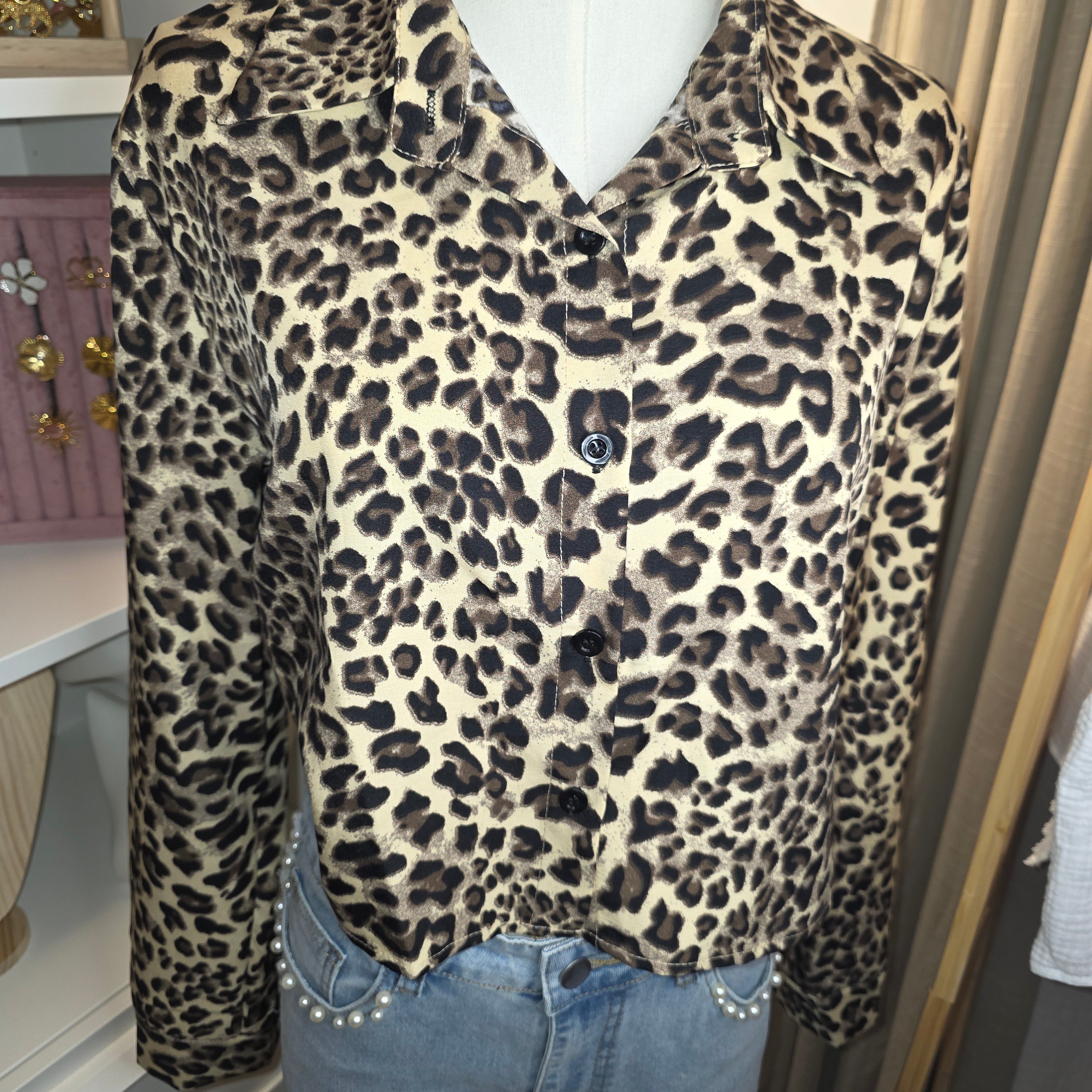 Chemise Citron ou Léopard - Dos noué