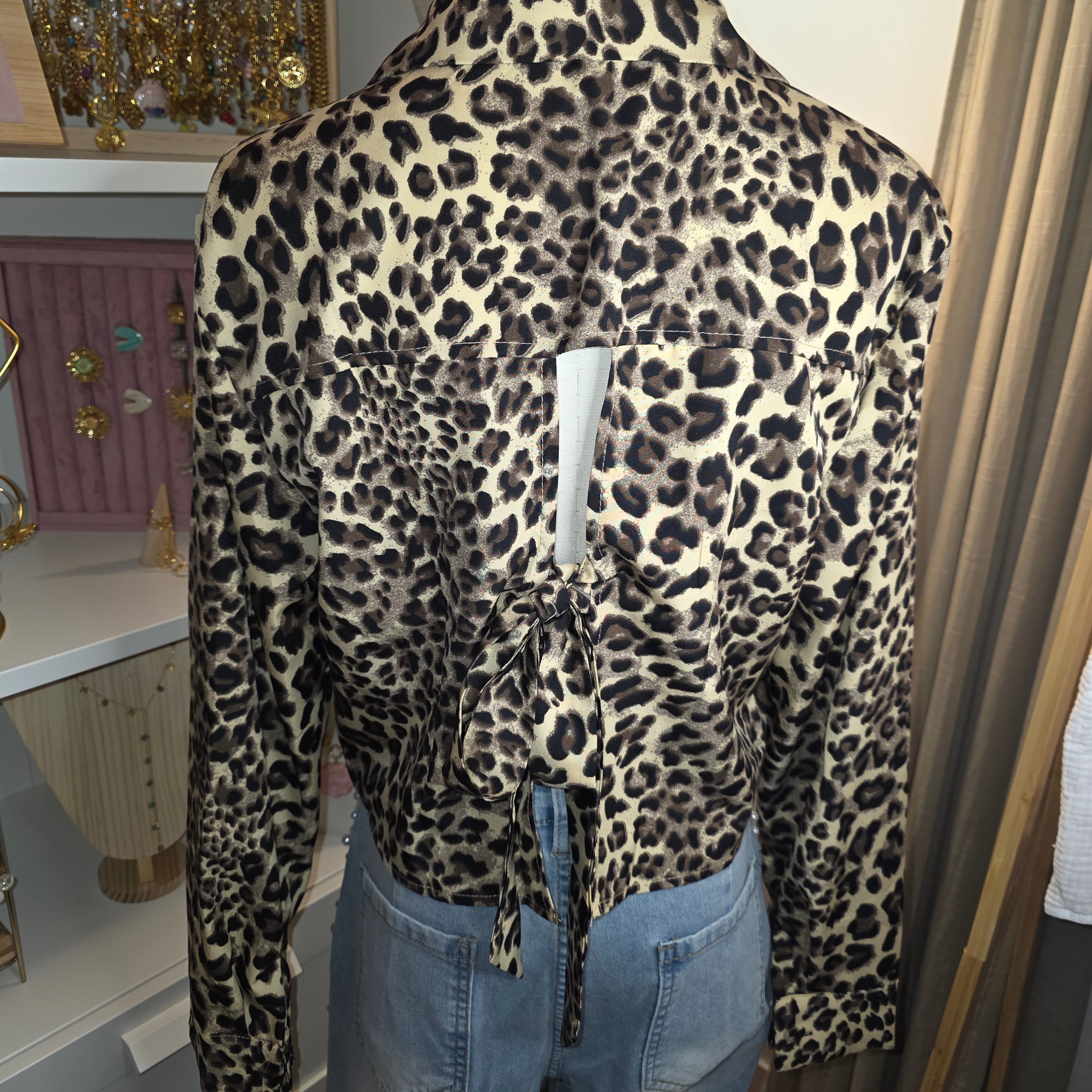 Chemise Citron ou Léopard - Dos noué