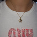 Collier Anti-Stress Fleur Dorée
