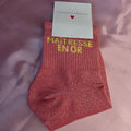 Chaussettes à Paillettes cadeaux Maîtresse