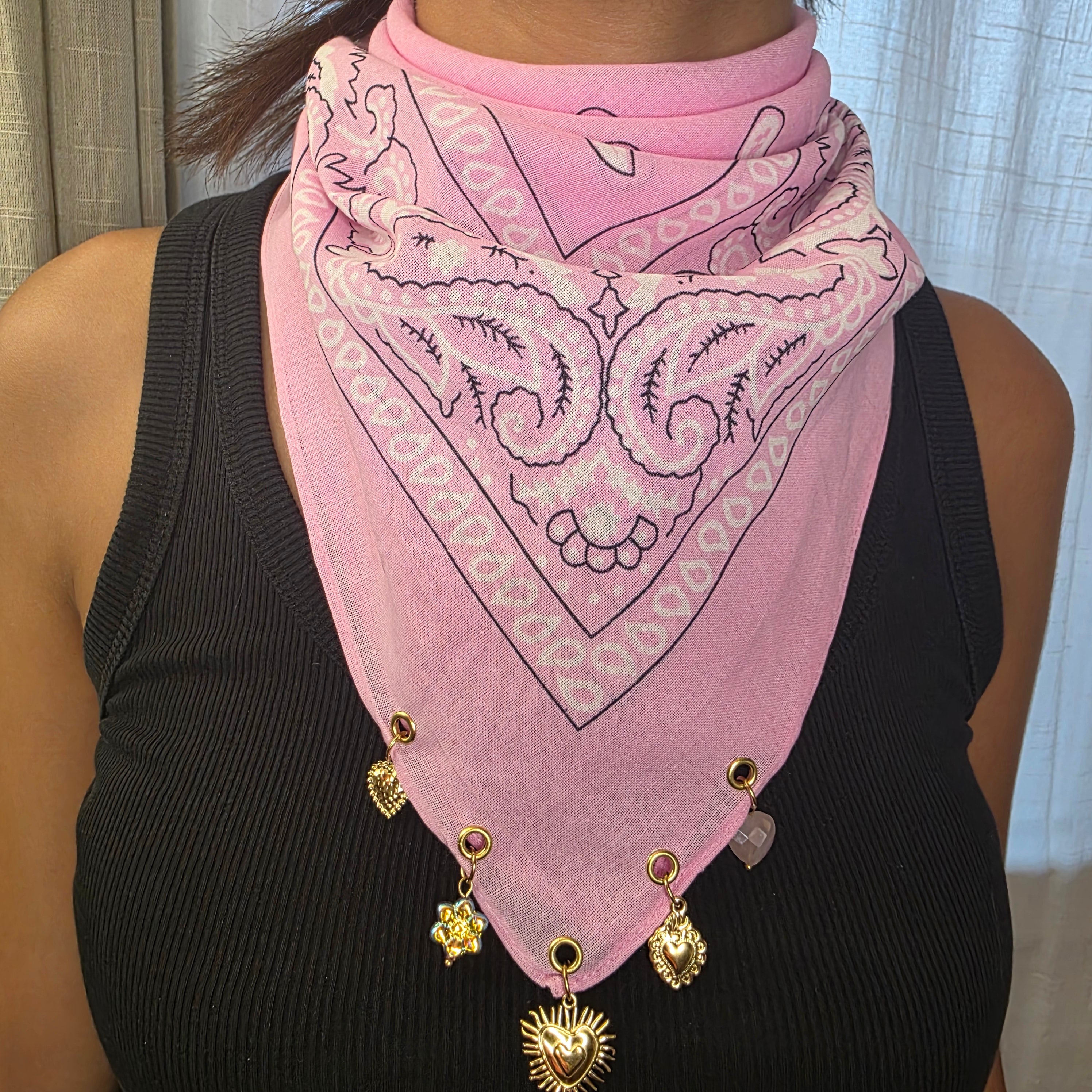 Bijoux Bandana Rose