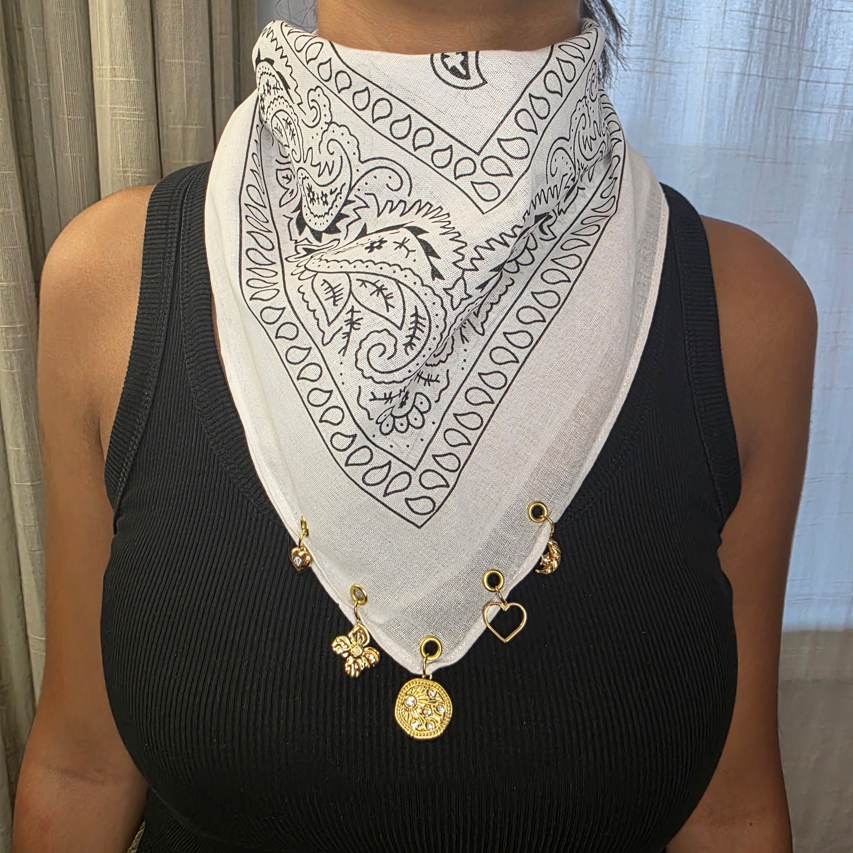 Bijoux Bandana Blanc