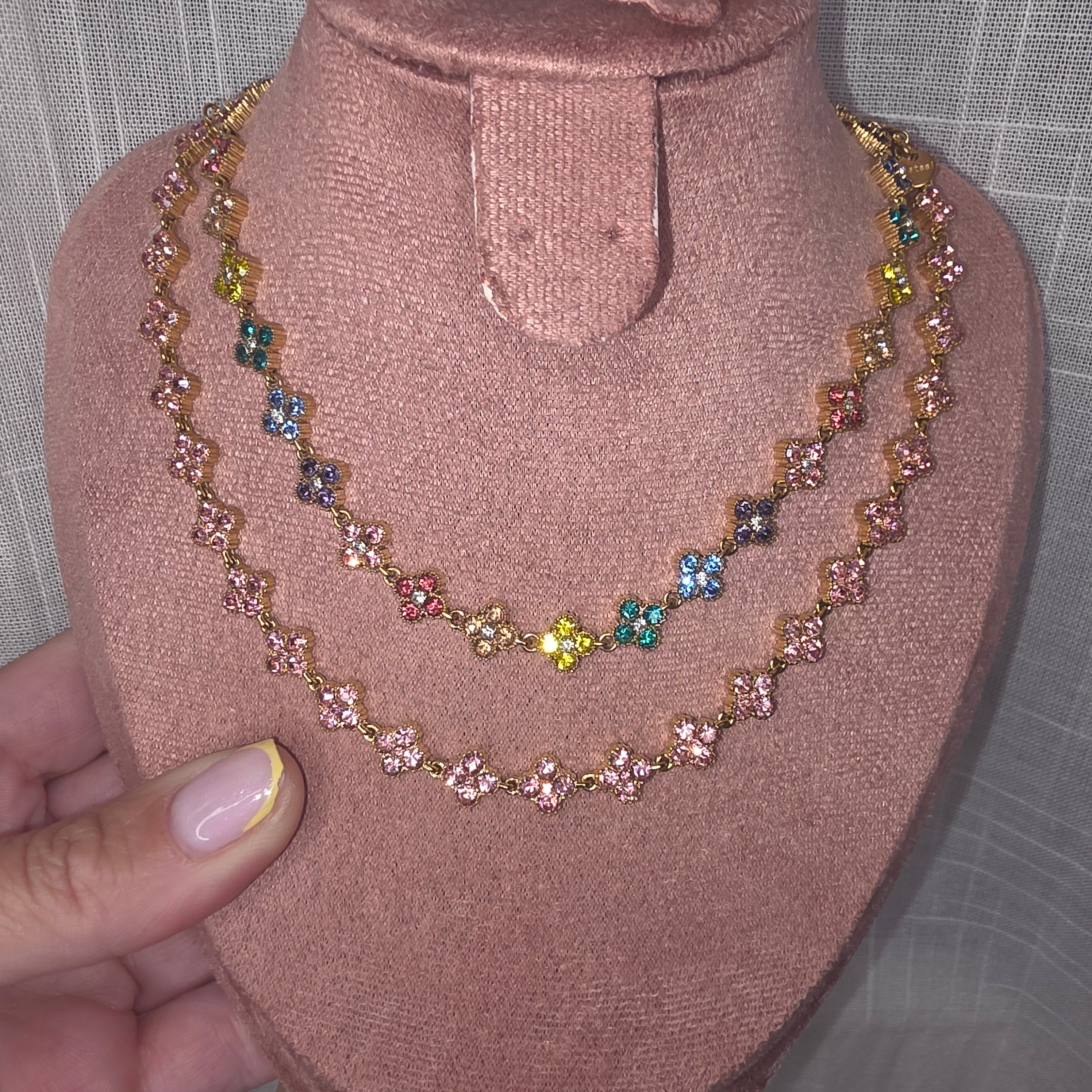 Collier trèfle scintillant Mallaury