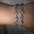 Bracelet trèfle scintillant Mallaury