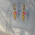 Boucles d'oreilles Hippocampe Doré