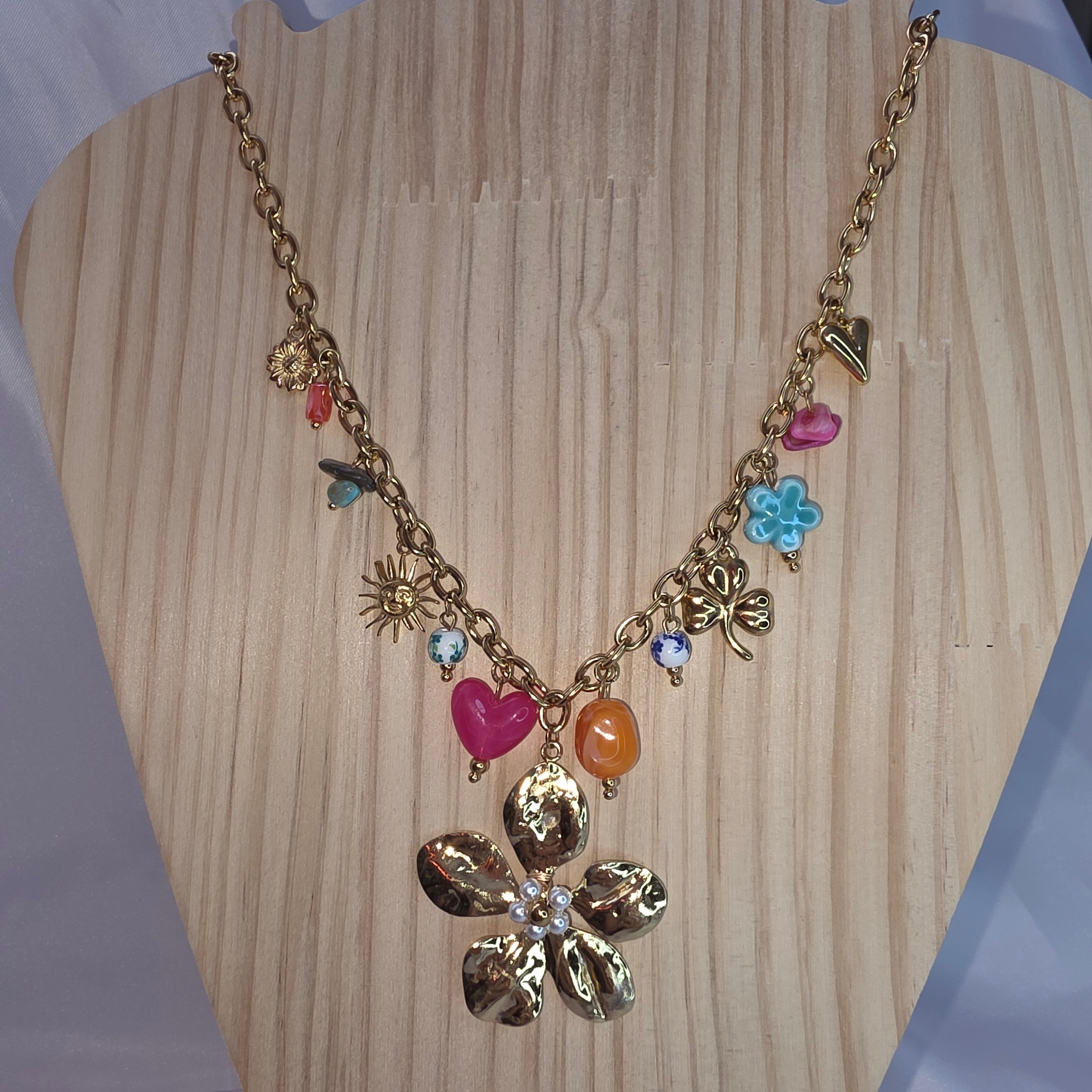 Collier Magnolia Multicolore