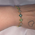 Bracelet trèfle scintillant Mallaury