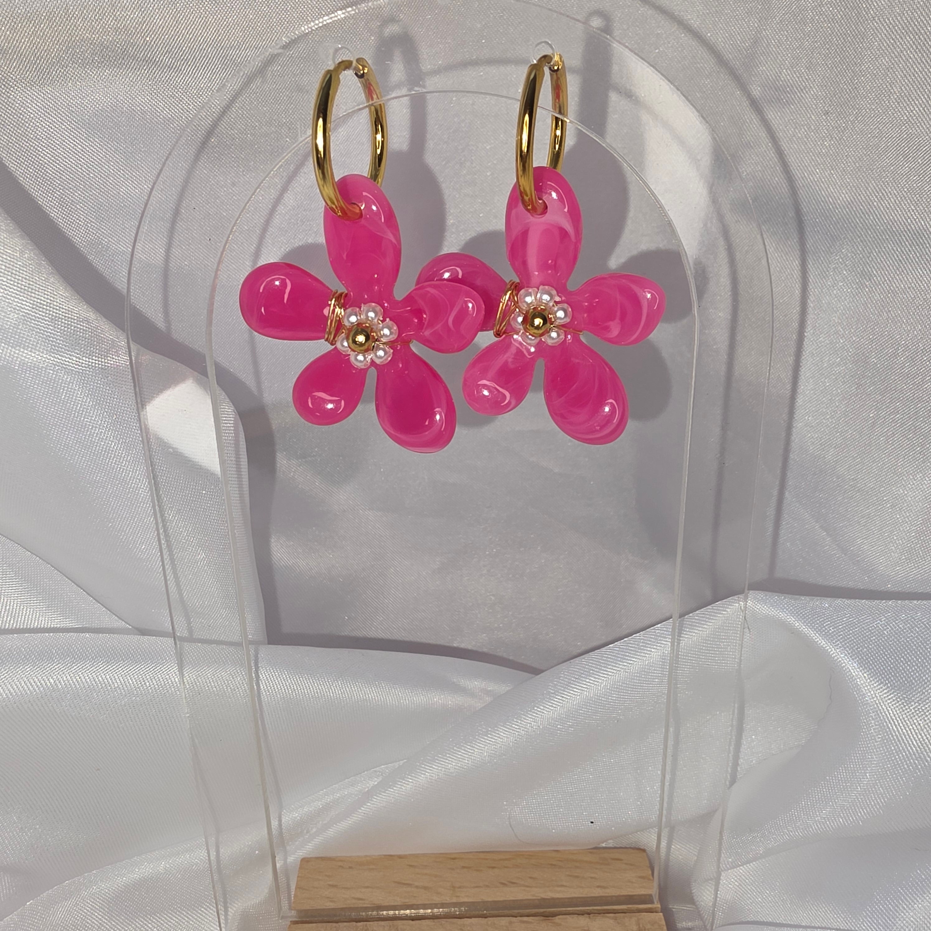 Boucles d'oreille Fleurs Amalia