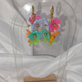 Boucles Fleurs multicolores