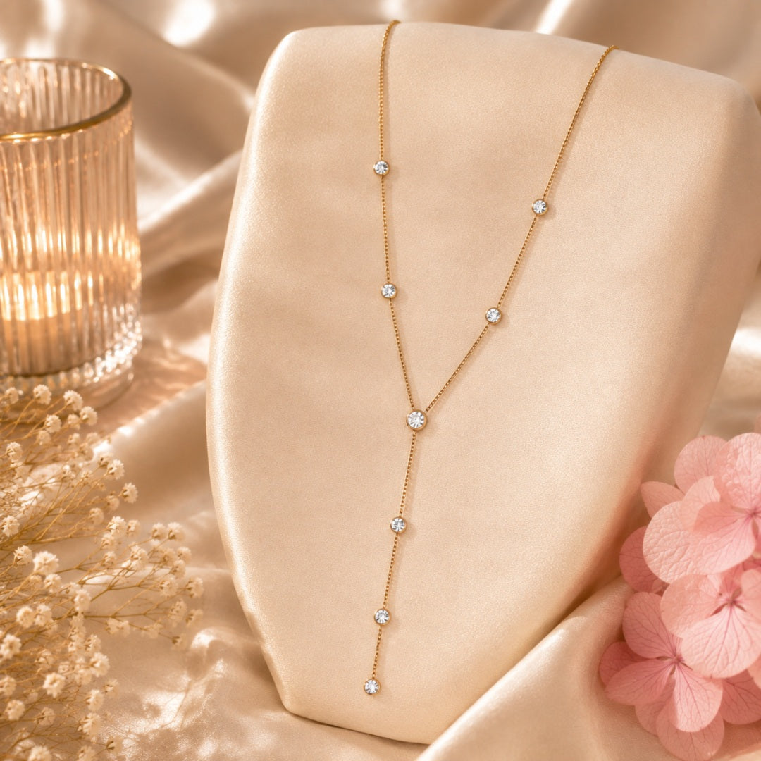 Sautoir Y Strass