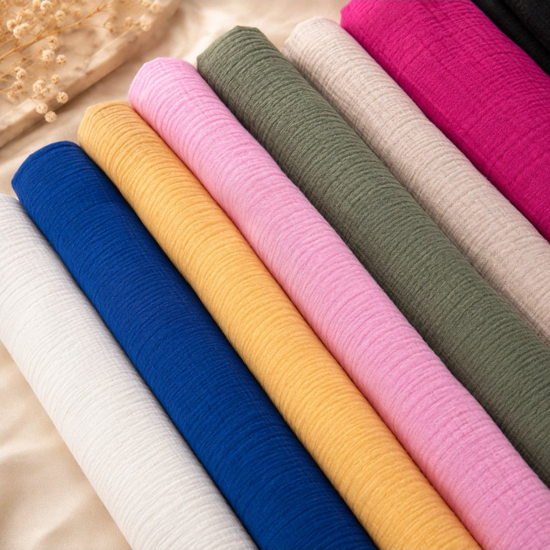 Robe Longue Gaze de Coton – Élégance Bohème - Différentes couleurs