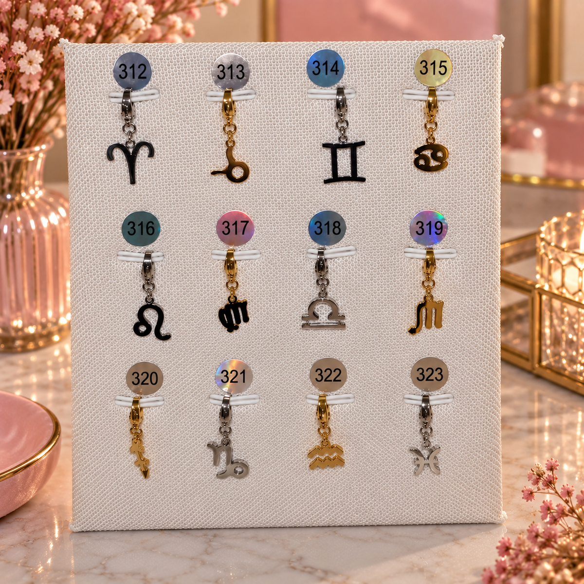 Charms doré & argenté Signe Astrologique