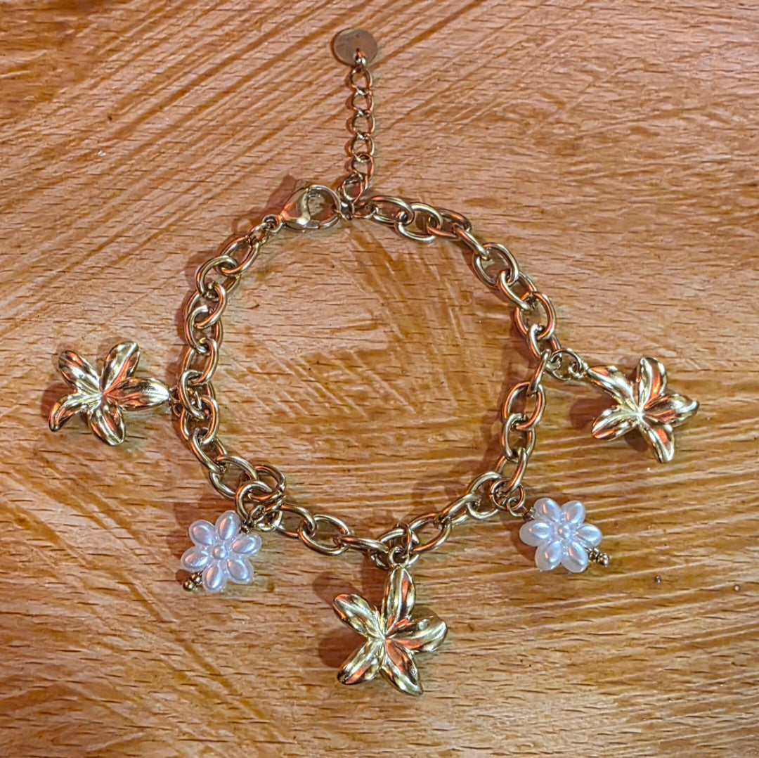 Bracelet Breloques flowers