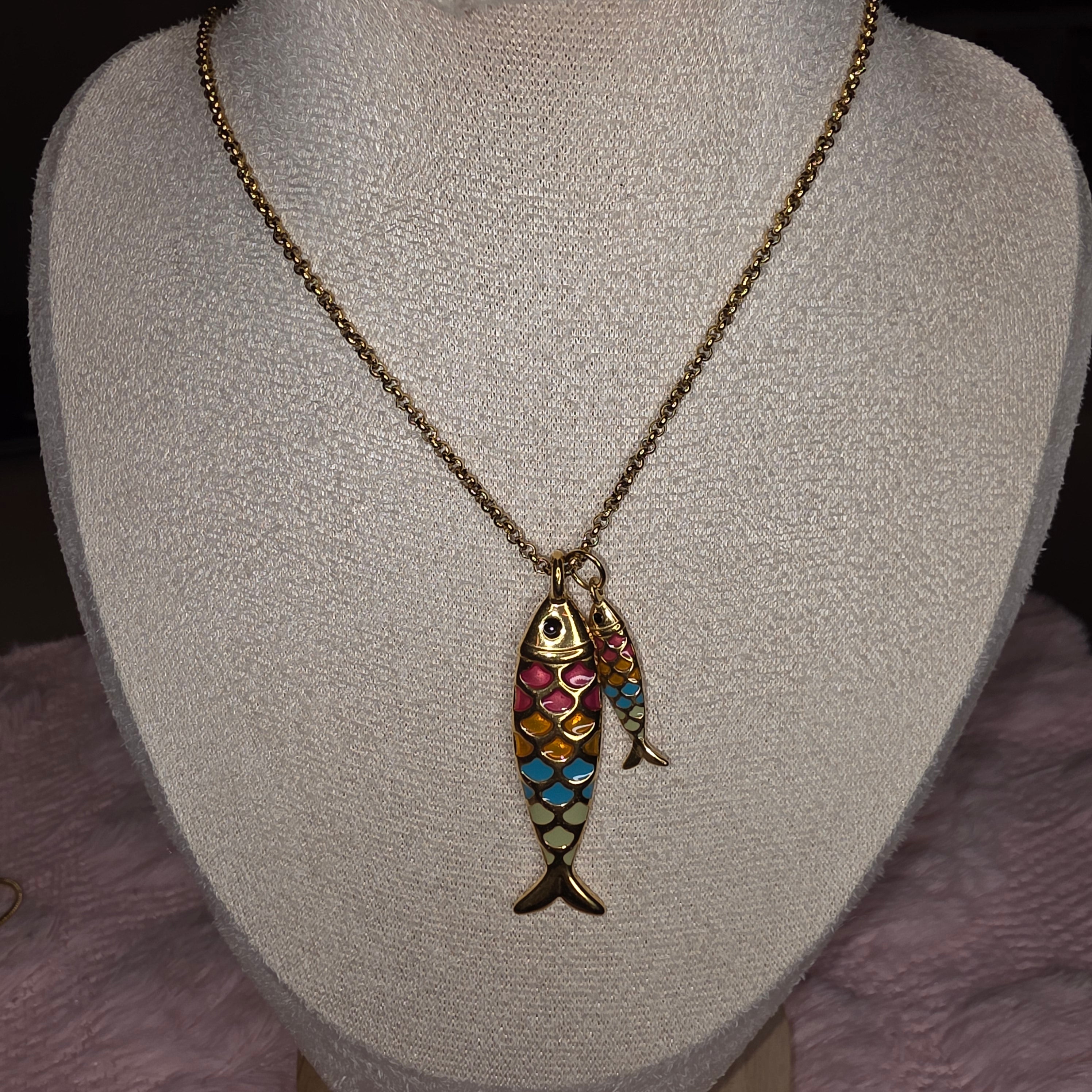 Collier Maman et bébé Sardines