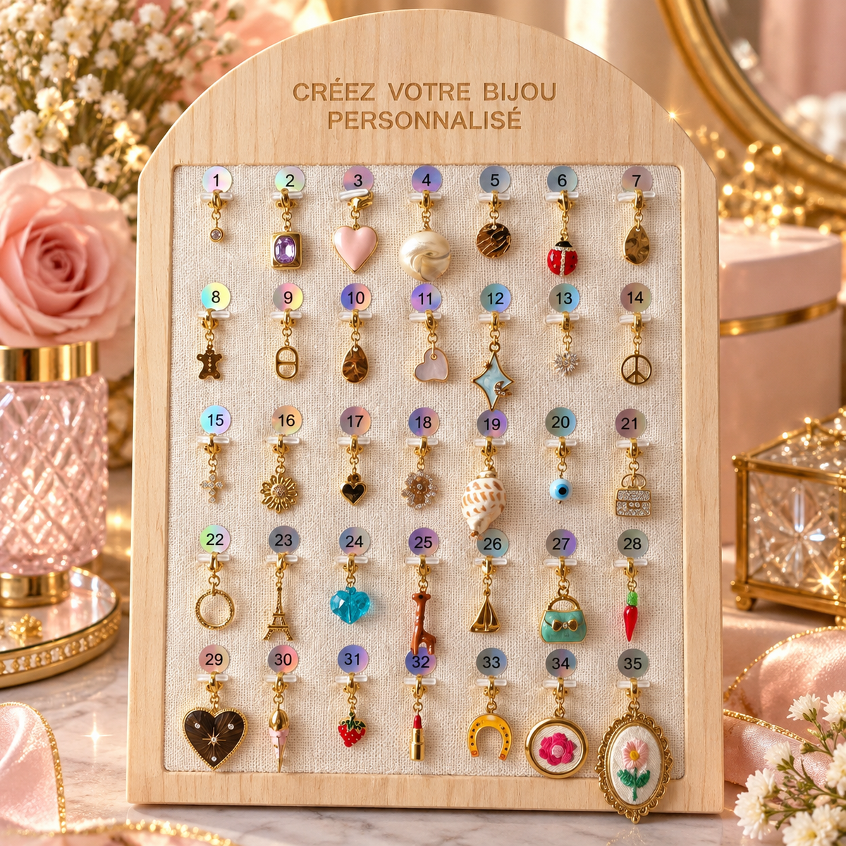Charms dorés