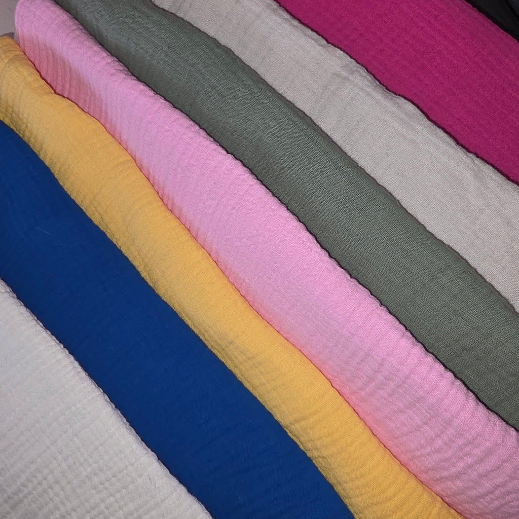 Robe Longue Gaze de Coton – Élégance Bohème - Différentes couleurs