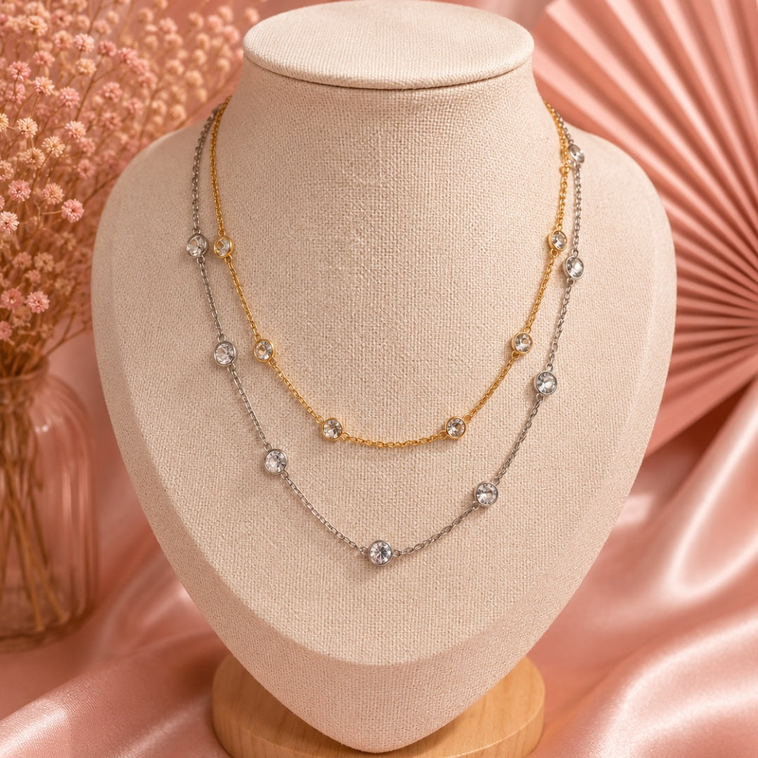 Collana con strass Cassandra