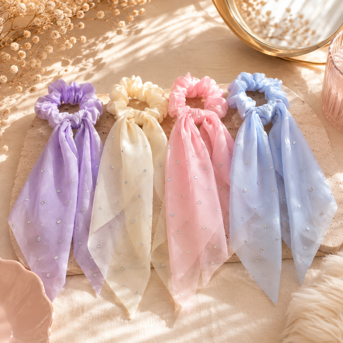 Chouchou Foulard pailletés