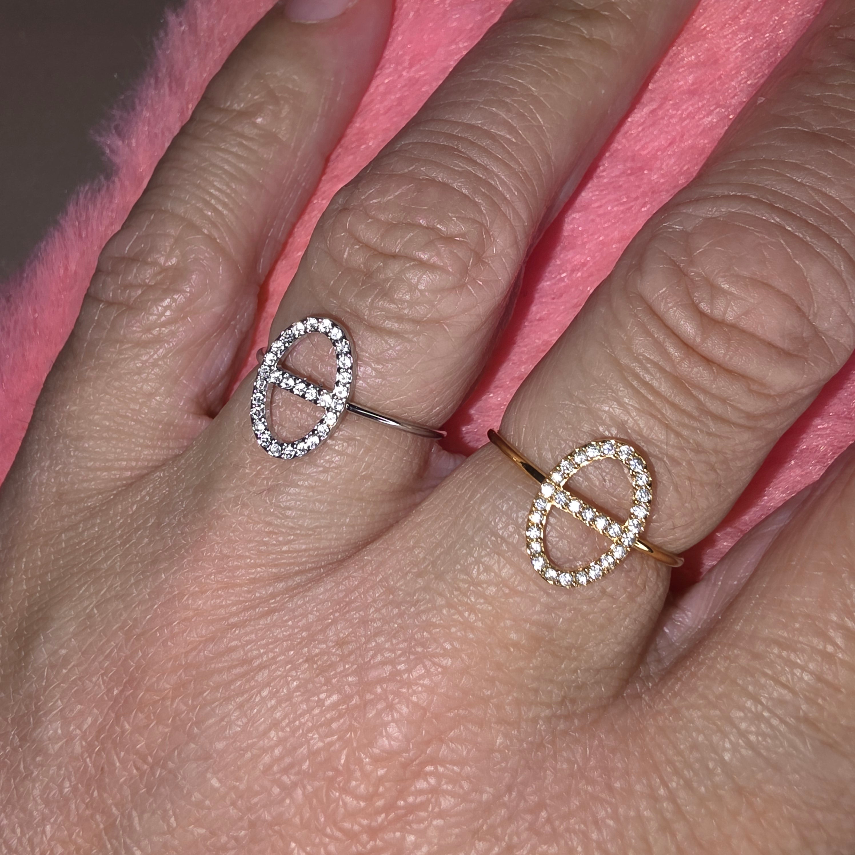 Bague Maille Marine Mathilda