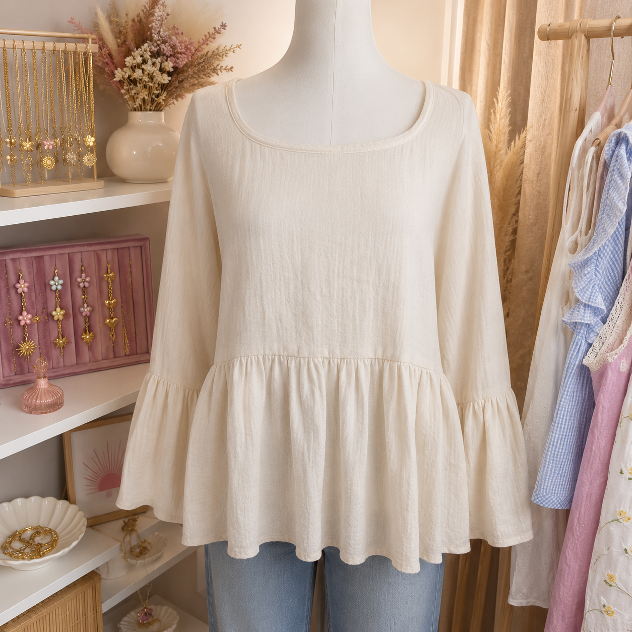 Blouse Bohème avec volants