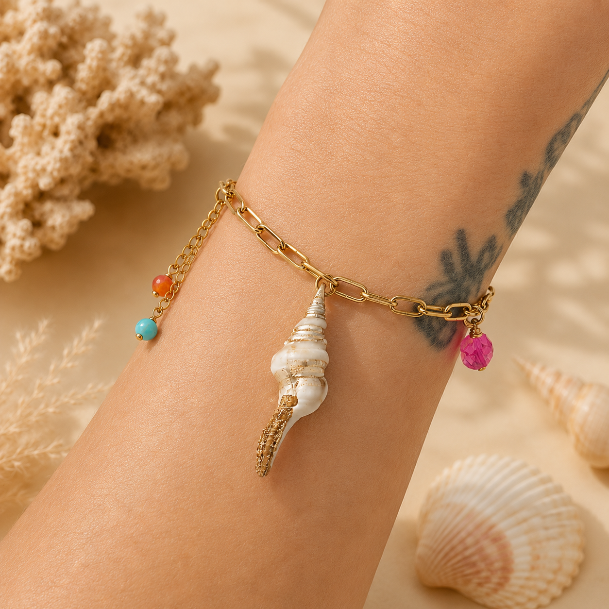 Bracelet Breloque Coquillage
