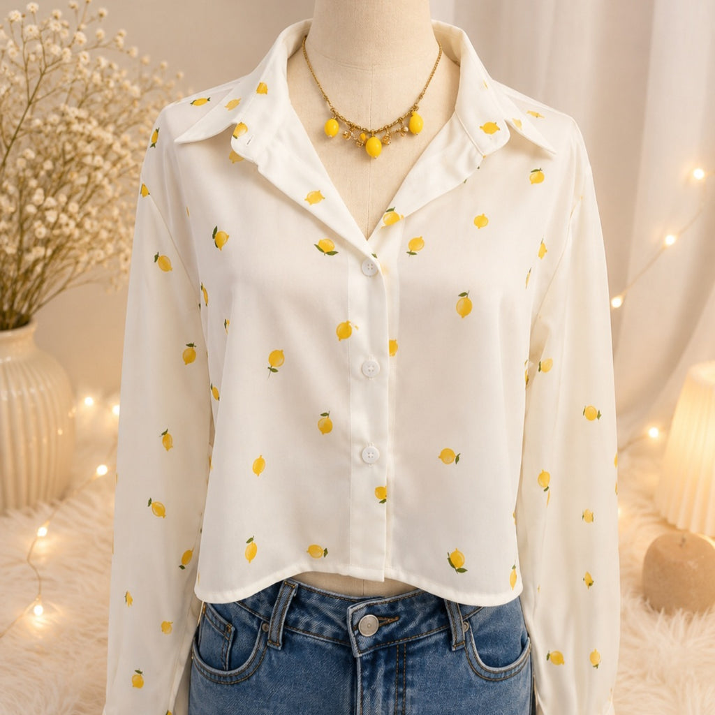 Chemise Citron - Dos noué