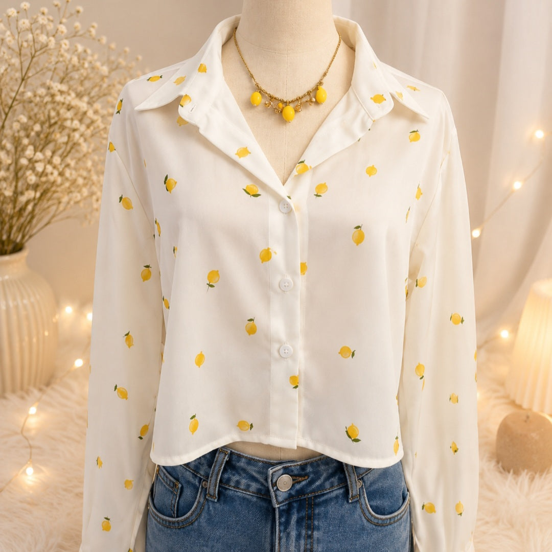 Chemise Citron - Dos noué
