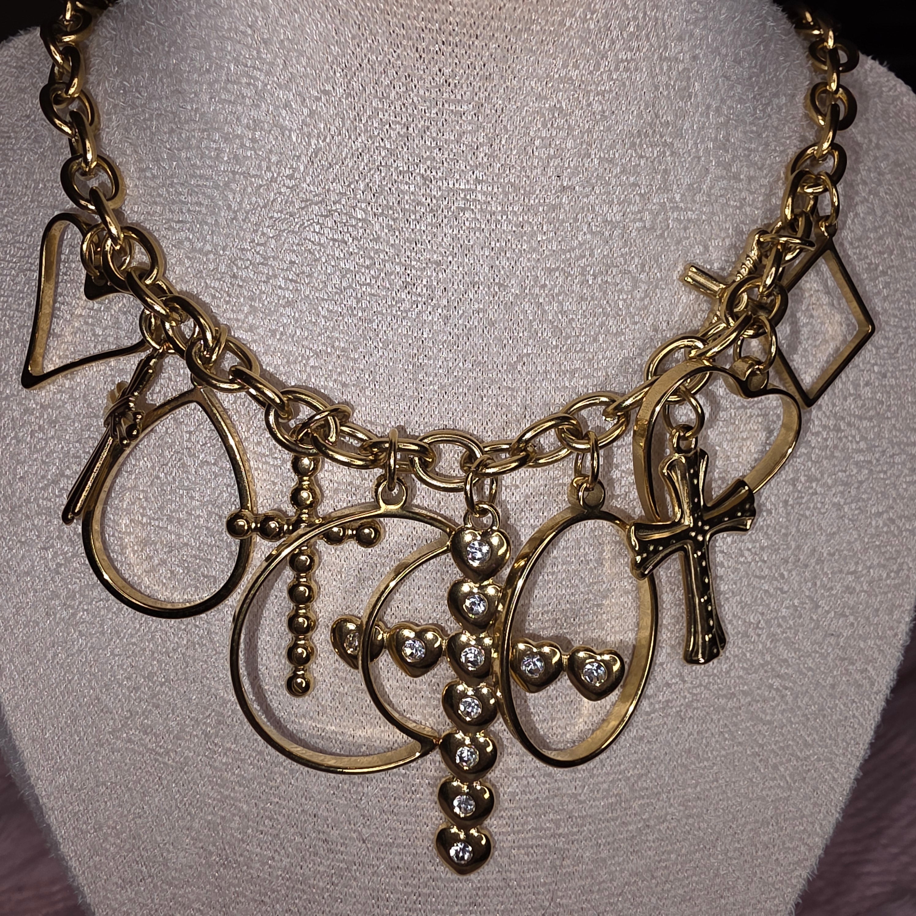 Collier Breloques Croix