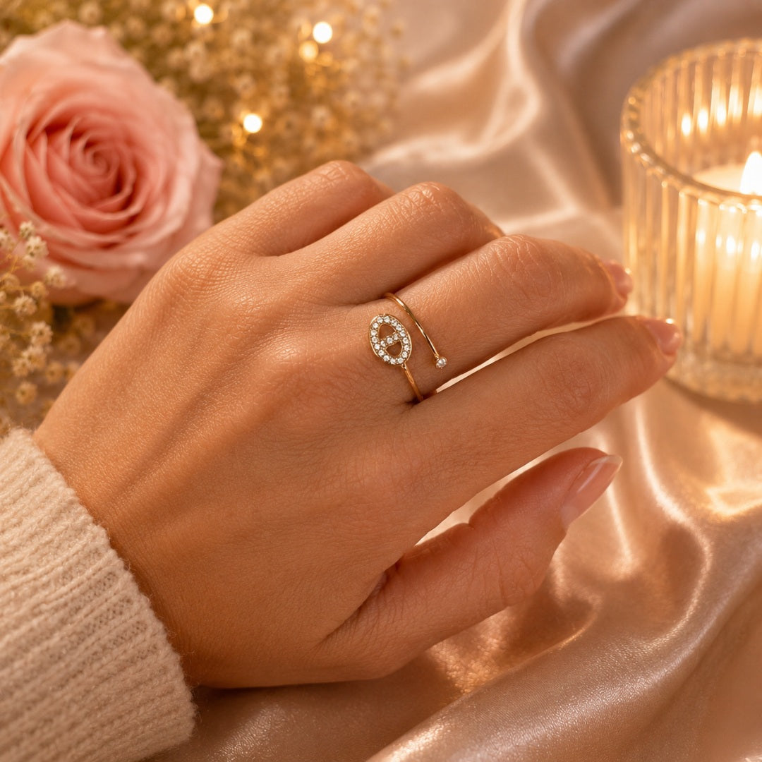 Bague Maille Marine Mathilda