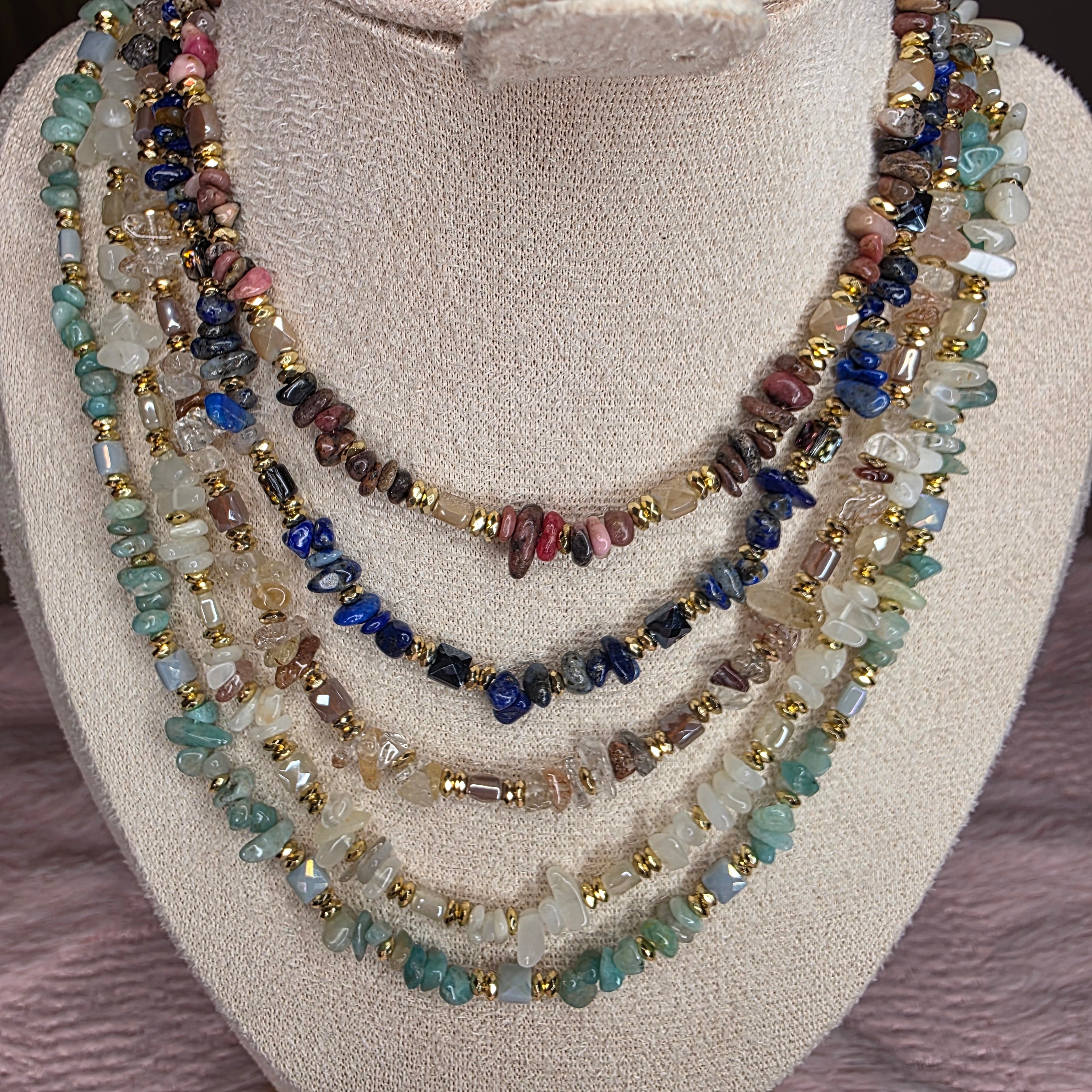 Collier Pierres naturelles Soumeya