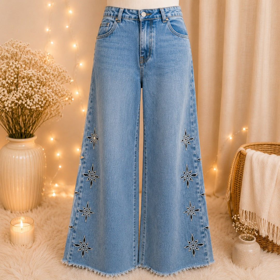 Jeans Fleurs - Bohème