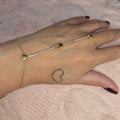 Chaîne de main Cœur Strass