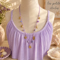 Collana Sautoir Ciondoli Lavanda