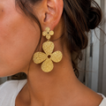 Boucles d’oreilles Fleur doré