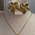 Ensemble collier et boucles d'oreilles Doréa