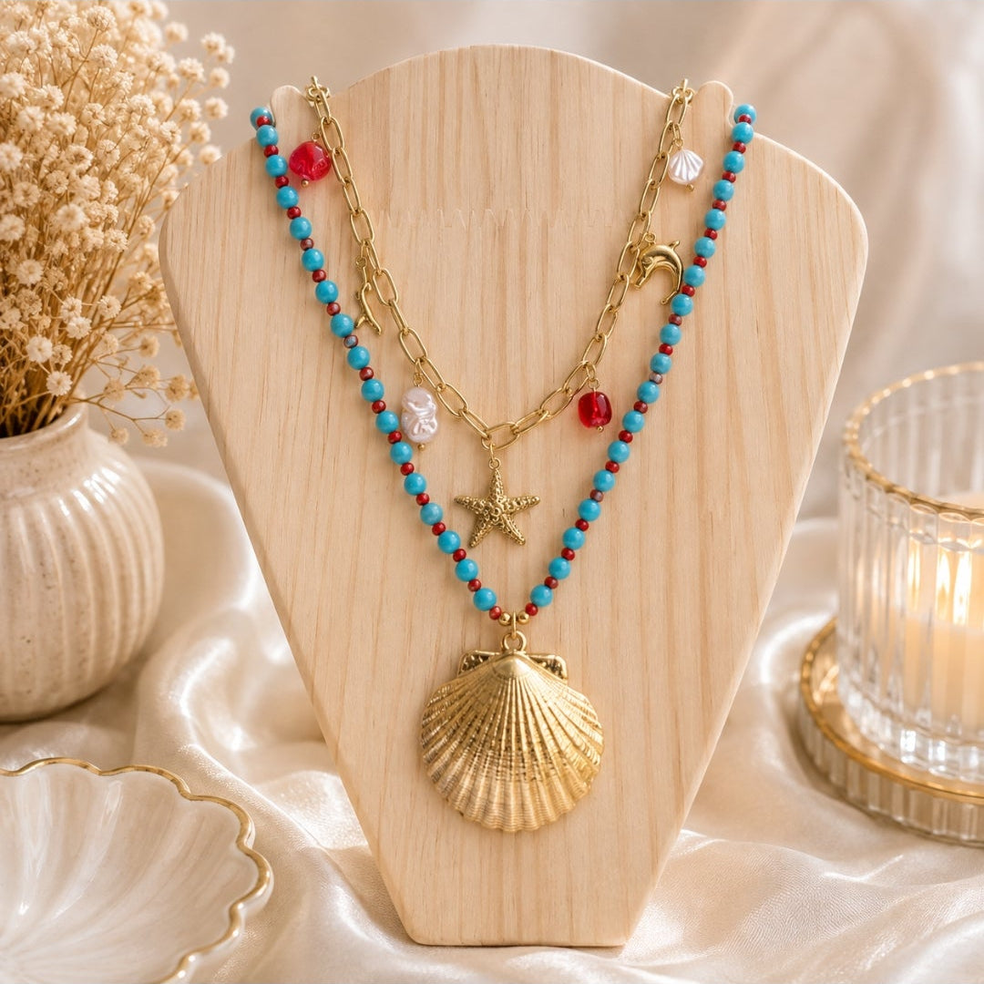 Collier Coquillage Océan